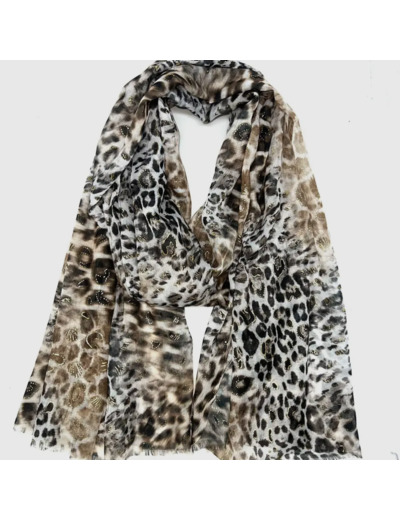 LINETA - FOULARD - LEOPARD