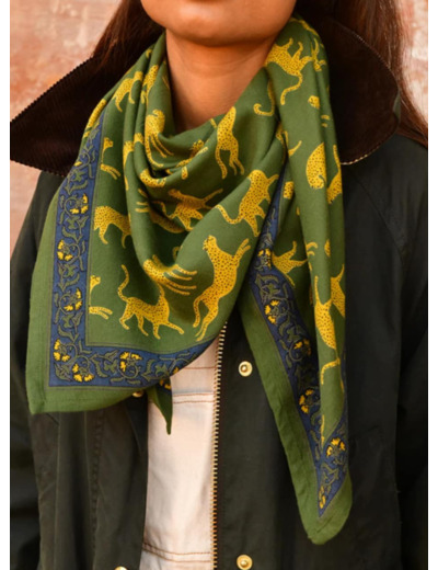 Foulard FAUVE vert