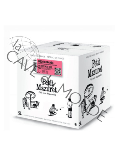Petit Mazuret Rosé Demazet IGP Méditerranée 12% BIB 5 Litres