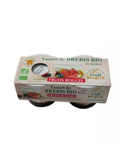 Yaourt brebis fruits rouges 2x100g - Abc Bio