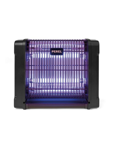 Destructeur d'insectes, électrique, grille 2800 V, bac collecteur amovible, 30 m², noir