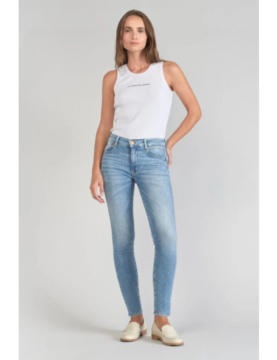 Jean Dari pulp slim taille haute 7/8ème jeans bleu ltdc