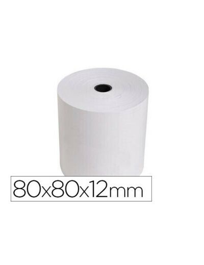 5 Bobines tpe thermique 80x80x12mm EXACOMPTA