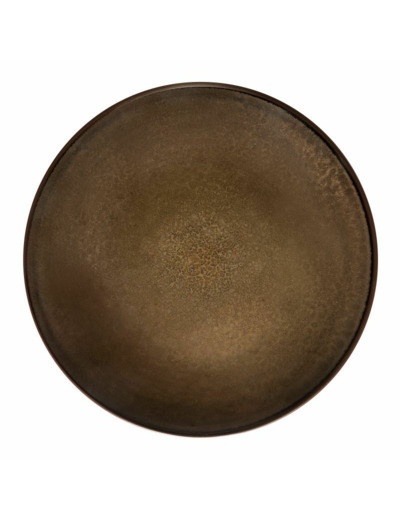 FEELING BRONZE - COFFRET 6 ASSIETTES PLATES - MEDARD DE NOBLAT