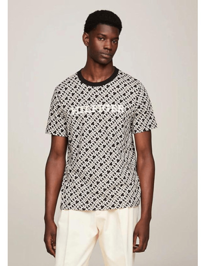 T-Shirt motifs Tommy Hilfiger noir