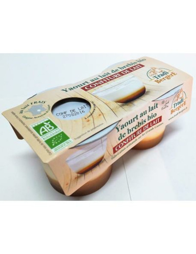 Yaourt brebis confiture de lait 2x100g - Abc Bio