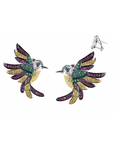 Boucles d'oreille Colibri