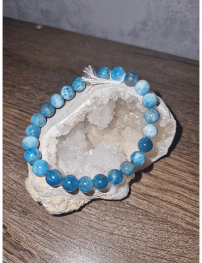 Bracelet apatite bleue