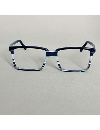 Lunettes de Vue De la Marque Wissing Modèle 3016 Coloris Bleu - Gris – Monture Unique