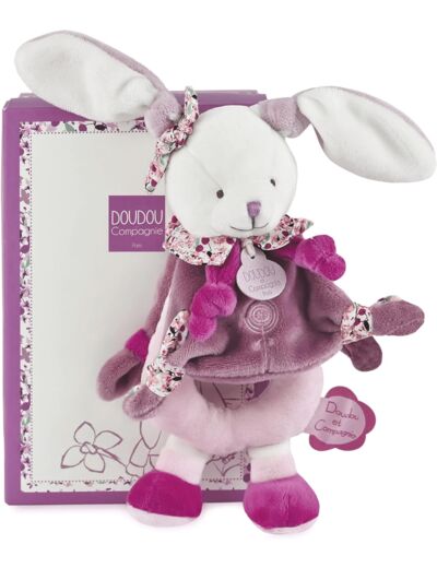 Doudou et Compagnie - Hochet - Cerise le Lapin - Rose