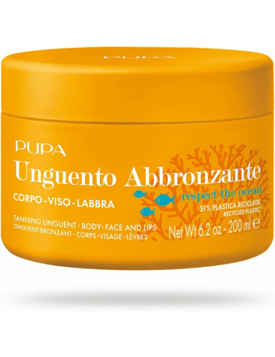 Onguent bronzant corps visage lèves Pupa-Algue Marine.