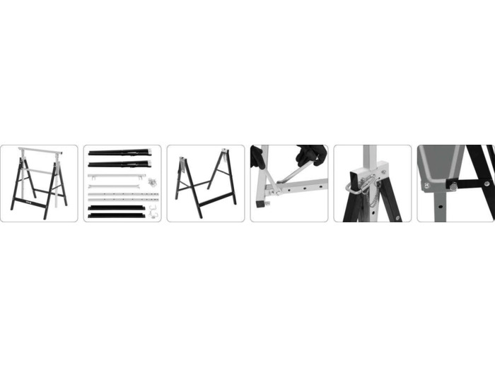 treteau reglable 79-130 cm robuste - 29404