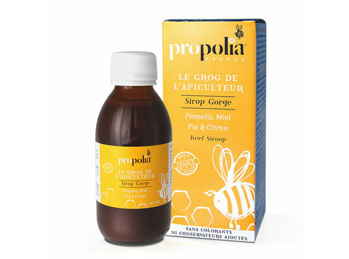 Sirop propolis Miel et plantes, Flacon verre de 145 mL