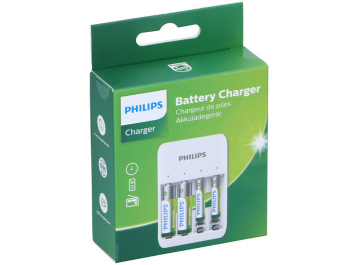 Philips - Chargeur USB pour piles rechargeables