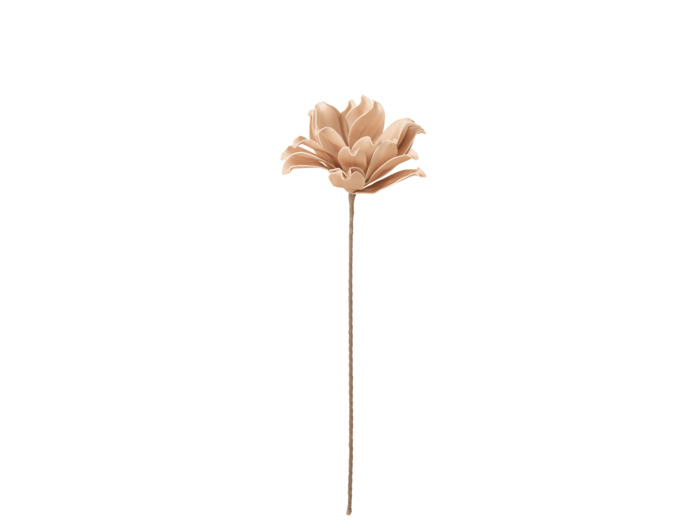 Fleur Branche Feuilles Courtes 1 Tete Eva Rose Clair