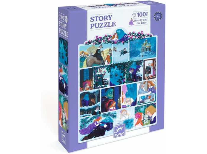 DJECO Histoire Puzzle La Belle et la BÊTE JEU POUR ENFANTS ÂGE 5