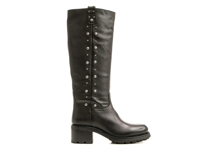 Bottes cloutées Semerdjian en cuir noir