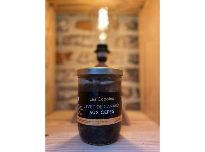 Civet de canard aux cèpes