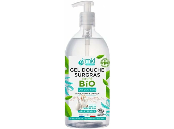 MKL Green Nature Gel Douche Surgras Lait de Chèvre Bio 1L