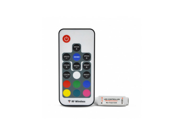 Mini controleur pour flexible led RGB 12/24V +Télécommande