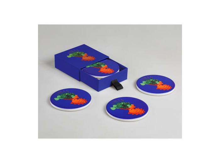 Set de 4 dessous-de-verre en céramique Rascaqueen