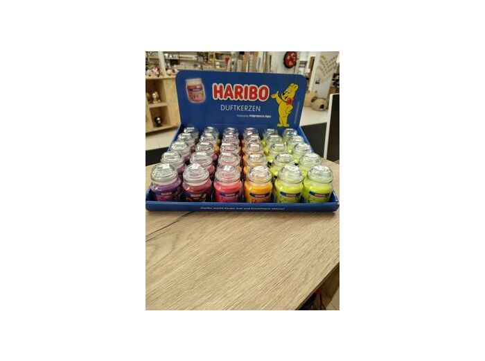 Bougies Haribo fruits rouge, coca cherry, fraise, tropical et coconut