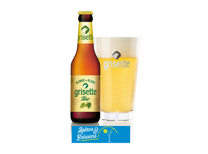 Bière Belge Grisette Blonde Bio 5.5° / 25cl - Apéros & Boissons