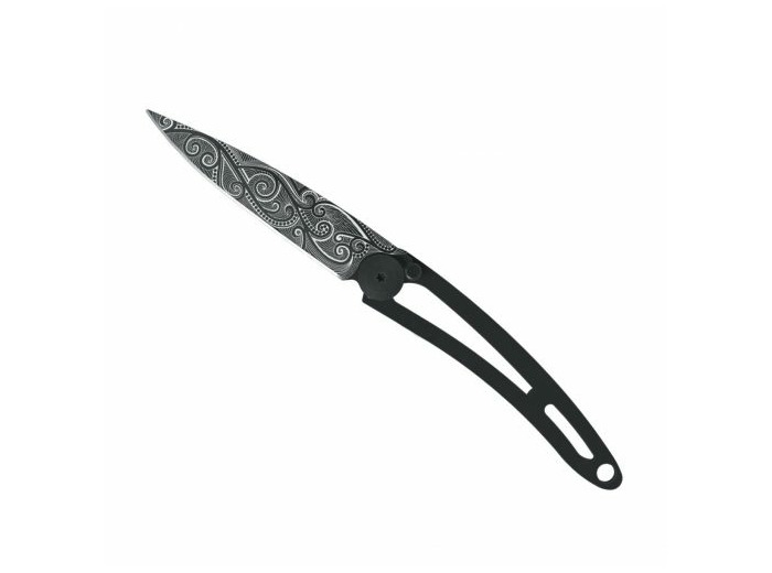 Couteau Deejo Tattoo – 15 g – Naked noir – Pacifique