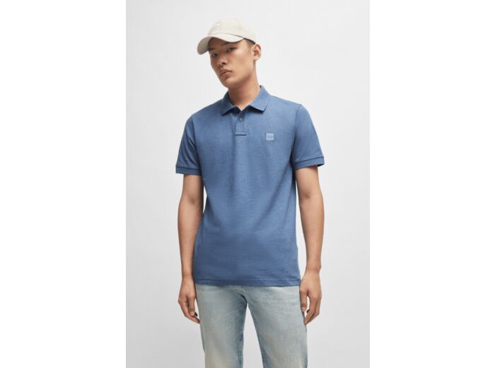 Polo BOSS bleu stretch