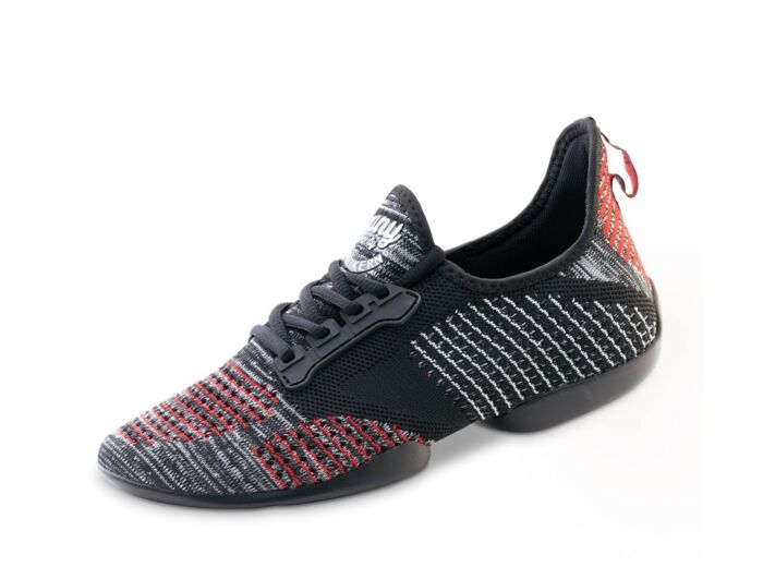 4015-Pureflex - Baskets pour homme en tricot mesh couleur rouge, gris et blanc - Anna Kern