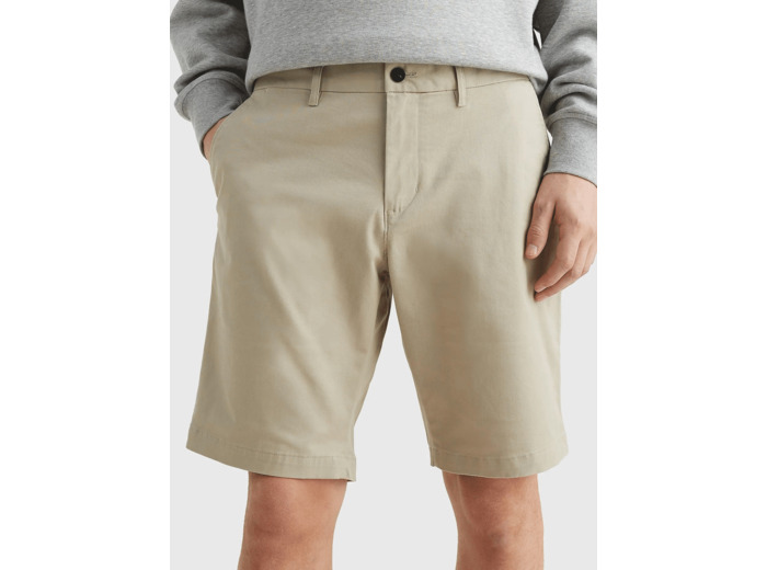 Bermuda Tommy Hilfiger beige en coton bio stretch