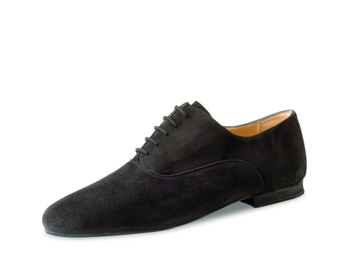 Ancona 28044 - Chaussures de danse pour homme en daim noir très flexible - Werner Kern