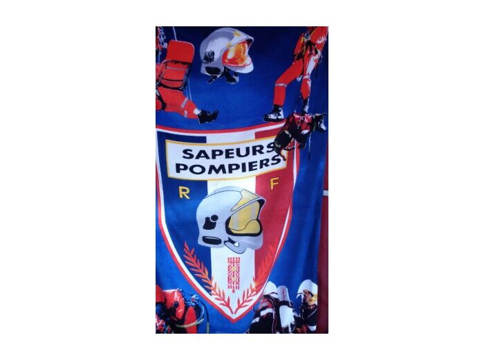 Drap de plage sapeurs pompiers