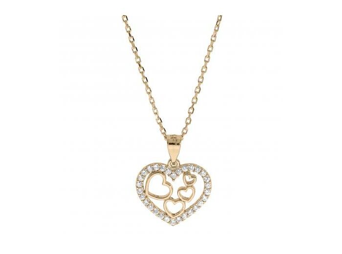 Collier plaqué or Coeur - Magie d'Or
