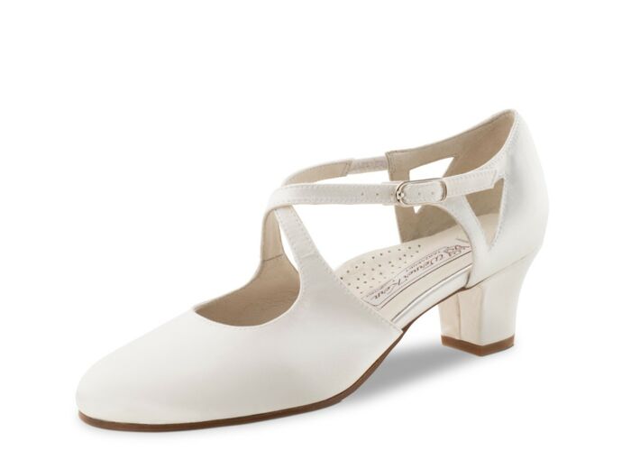 Gala LS - Chaussure de danse satin blanc - Werner Kern