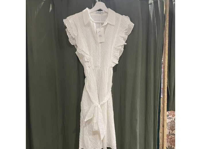 Robe Blanche Femme – Élégante & Légère – Taille M/L