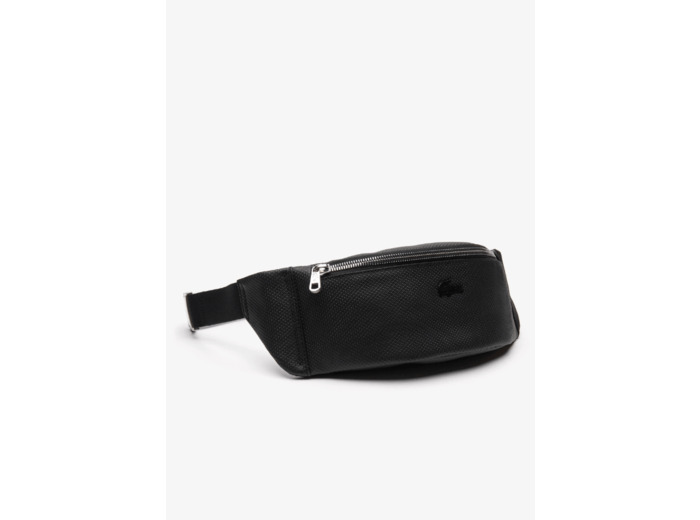 Sac banane Lacoste noir en cuir