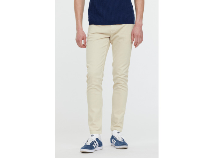 Pantalon chino Lee Cooper beige en coton