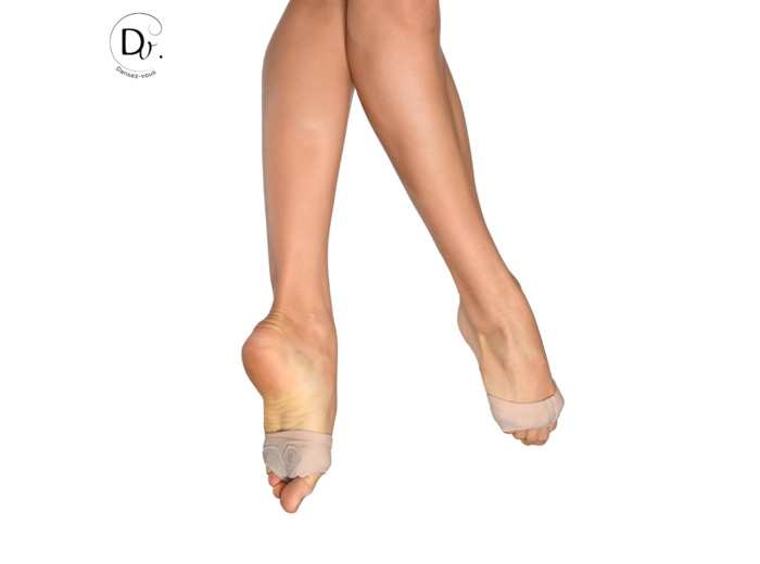 Slimmy - Pédilles de danse en lycra souple coloris nude - Dansez-Vous