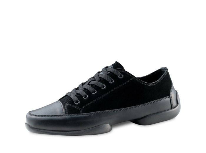 4045-pureflex - Baskets pour homme bi-semelle en cuir de couleur noire - Anna Kern