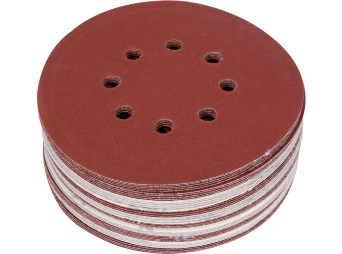 YT-834599 - Lot de 50 disques abrasifs 8 trous P240 diam. 150 mm