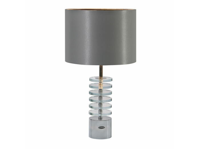 LAMPE METIS - CHROME CRISTAL - H55CM