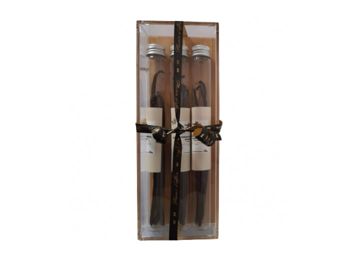 Coffret de 3 flacons de 3 gousses de Vanille Bourbon de Madagascar