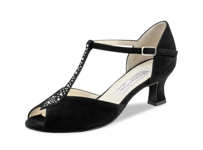 Claudia - Chaussures de danse ouvertes avec bride salomé décorée - Werner Kern