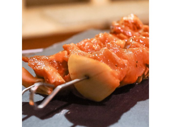 Brochette de porc dans le filet mignon