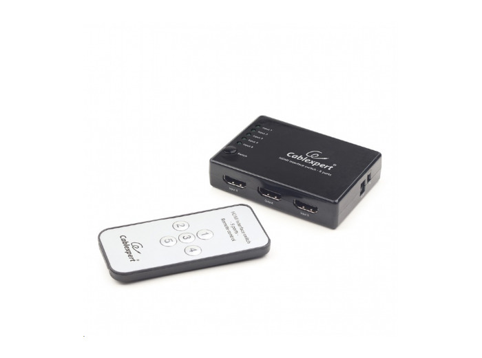 Switch HDMI 5 ports 4K 3D avec télécommande