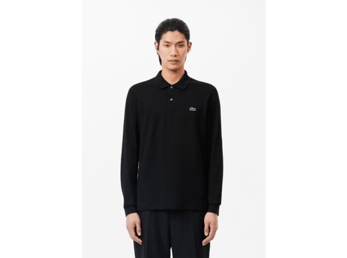 Polo manches longues Lacoste noir