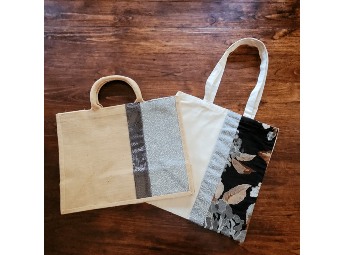 Ensemble Tote Bag et cabas coordonnés by "Le Grand Duc" ref 241107