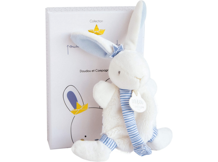 Doudou et Compagnie - Doudou Attache-Tétine Lapin