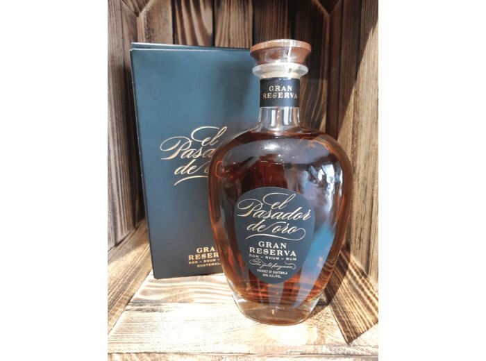 EL PASADOR DE ORO - Rhum Gran Reserva Vieux - 40 % Alcool - Guatemala - Bouteille 70 cl